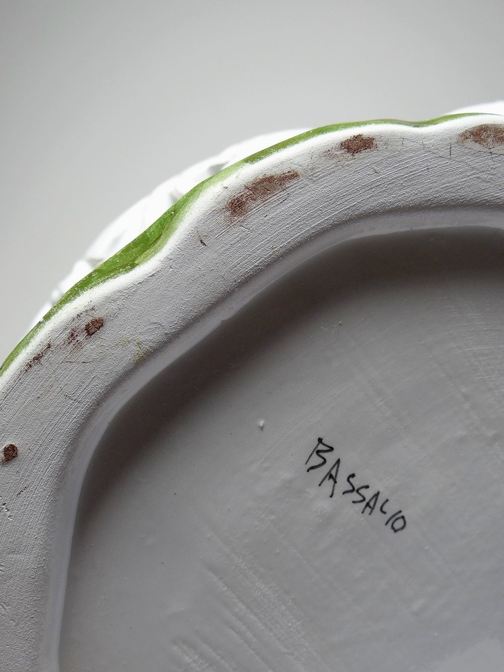 Vintage Dose Ente von Bassano für Bassano Weiß