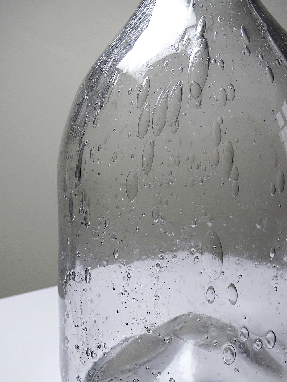 Vintage Flasche Servieraccessoire durchsichtig, Glas, Kork