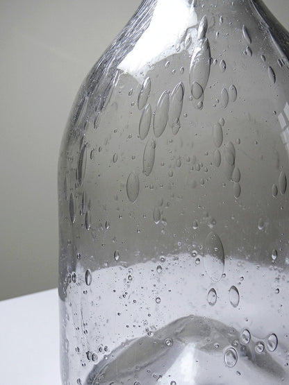 Vintage Flasche Servieraccessoire durchsichtig, Glas, Kork