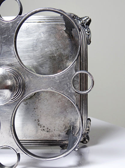 Vintage Metall Präsentoir von Thouret für Thouret Silber