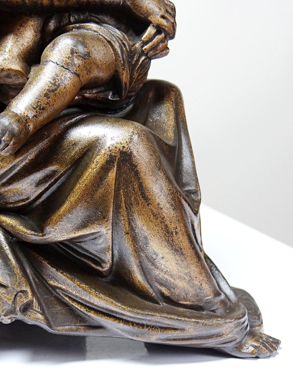 Vintage Statuette Vierge à la Chaise religiöses Motiv