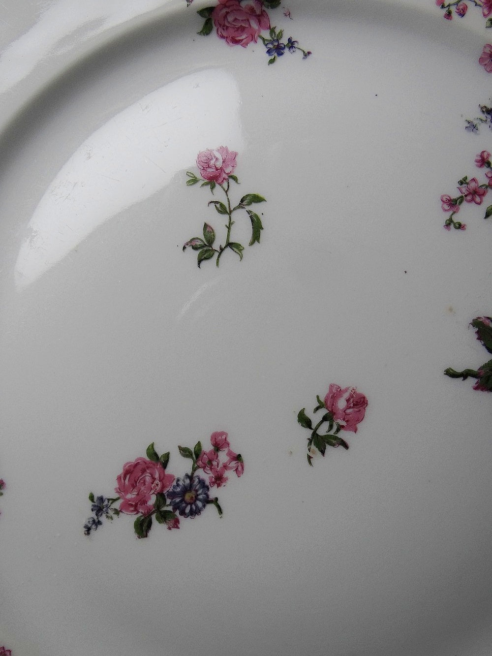 Set von 4 Vintage Teller von Bernardaud für B und C° florales Dekor