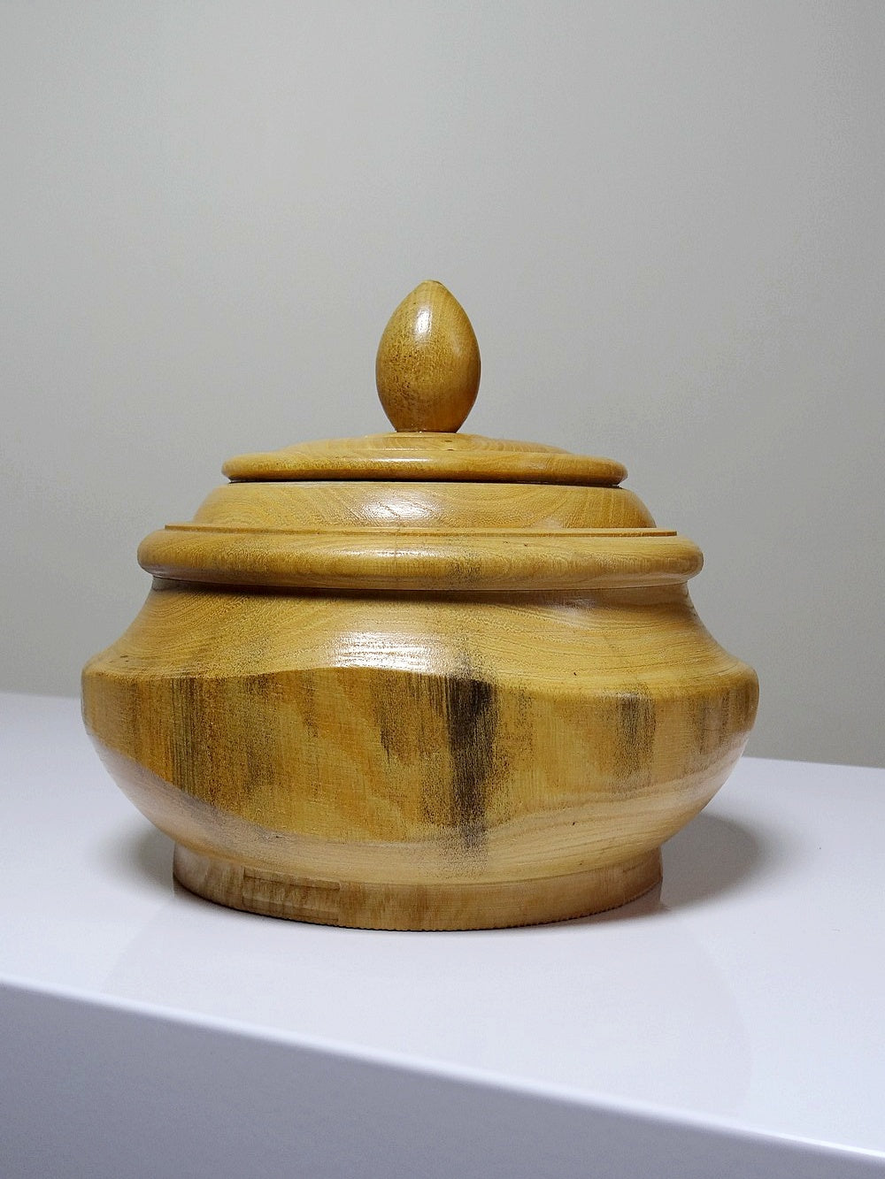 Vintage Servieraccessoire Holzbox Holz hellbraun schwarz beige