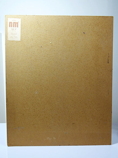 Vintage Gemälde Akt Frau von hinten Ölgemälde auf Platte 50er 60er Jahre 61x50cm