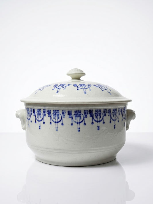 Vintage Bouillontopf St Uze blau