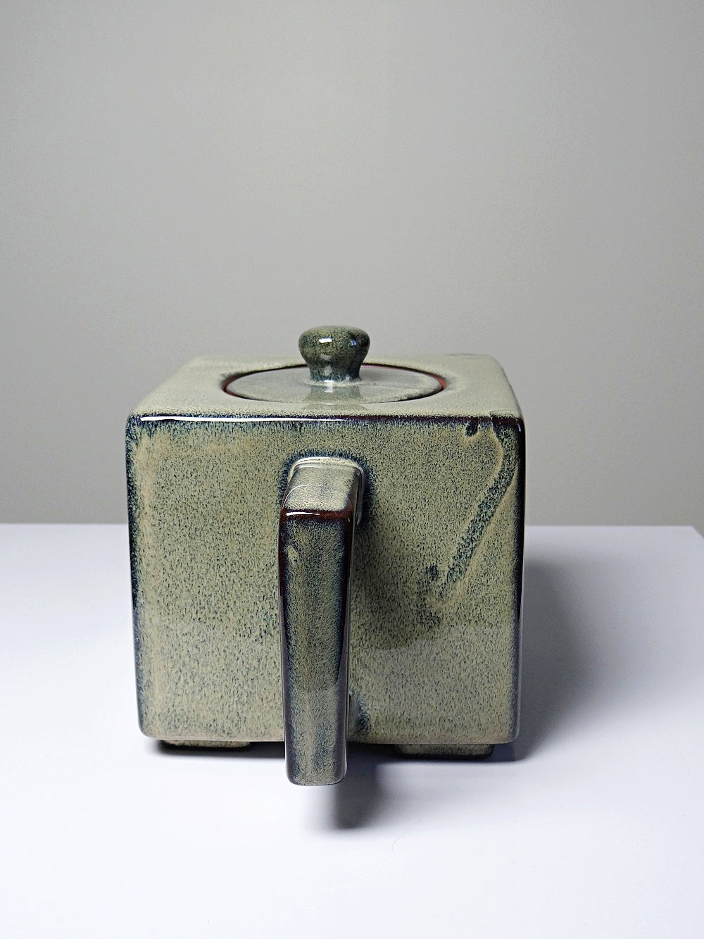 Vintage Teeservice von CFOC für China Foreign Trade Corporation grün blau Terrakotta