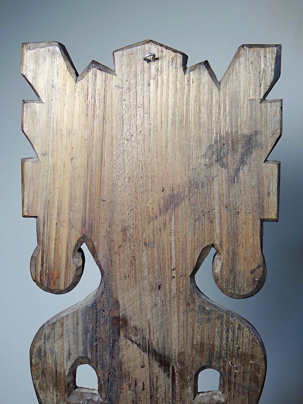 Vintage Wandskulptur aus Holz braun Dekoration