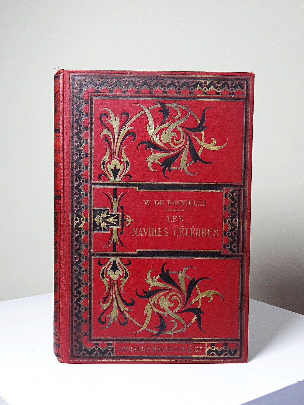 Vintage Buch Les Navires célèbres von Wilfrid de Fonvielle für Hachette und Cie