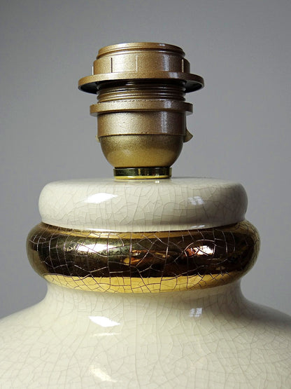 Vintage Lampe Panama Champagne Dynastie von Le Dauphin beige
