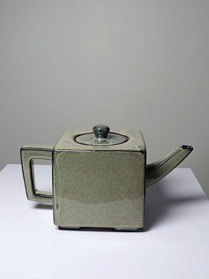 Vintage Teeservice von CFOC für China Foreign Trade Corporation grün blau Terrakotta