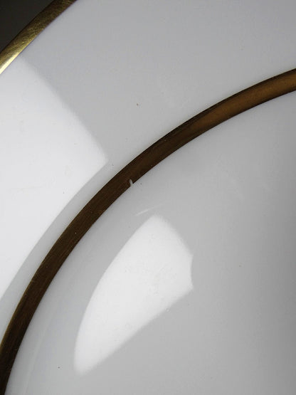 Set von 3 Vintage Teller "Sparte" von Bernardaud Limoges aus Porzellan mit Golddekor