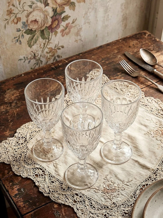 Vintage Glas Mónica von Crisal Glass durchsichtig transparent