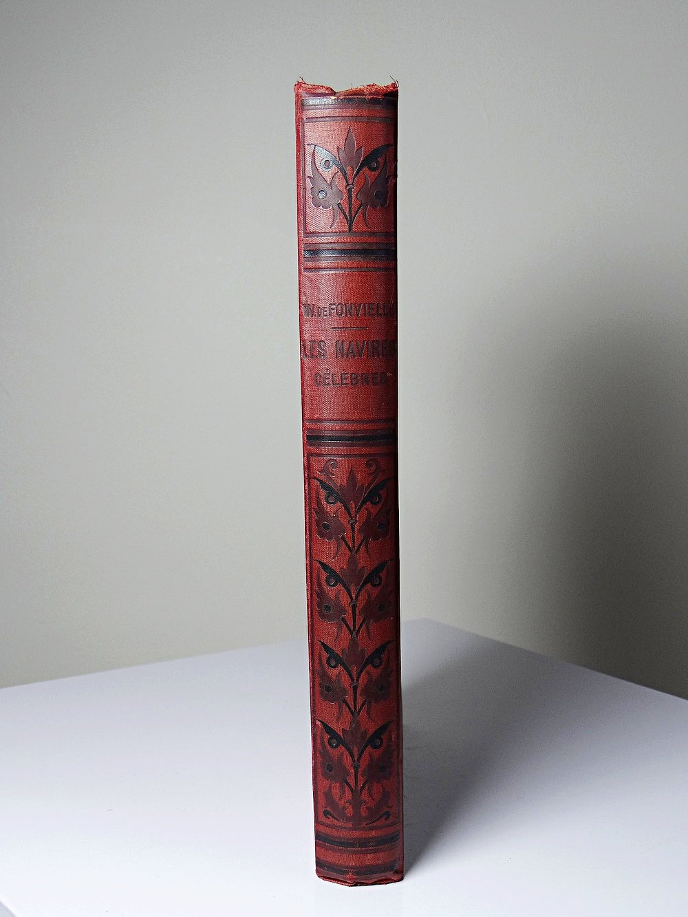Vintage Buch Les Navires célèbres von Wilfrid de Fonvielle für Hachette und Cie