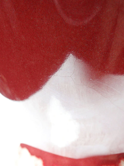 Vintage Vase chinesischer Ingwertopf oxblood und Celadon Keramik