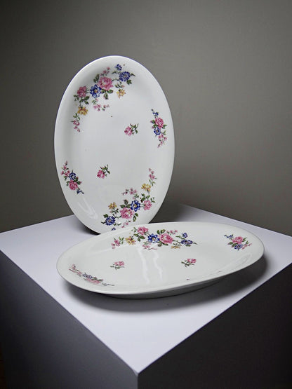 Vintage Schale Set von 2 von Bernardaud für B&C Italia floral