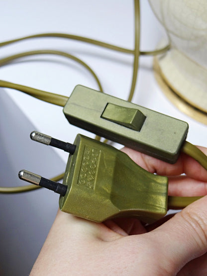 Vintage Lampe Panama Champagne Dynastie von Le Dauphin beige