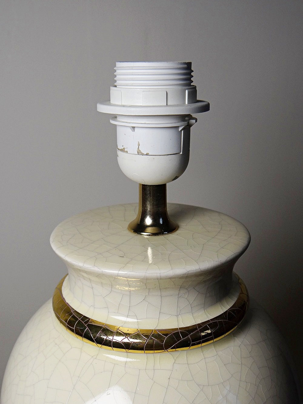 Vintage Lampe von Le Dauphin für Le Dauphin beige