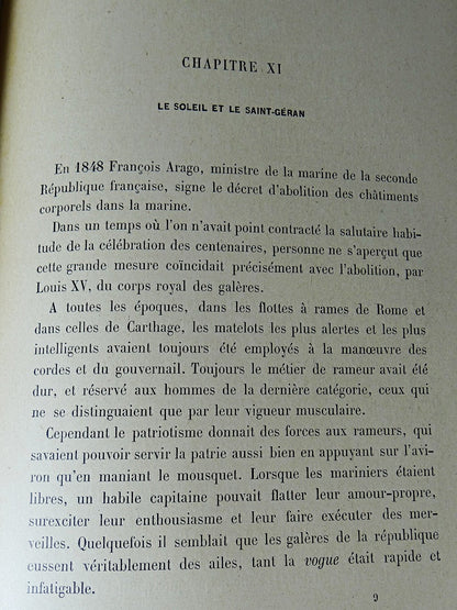 Vintage Buch Les Navires célèbres von Wilfrid de Fonvielle für Hachette und Cie