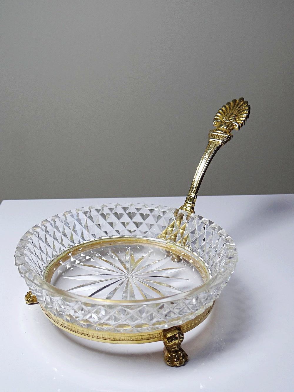 Vintage Ablageschale von L. Seiler für Sèvres Golddekoration
