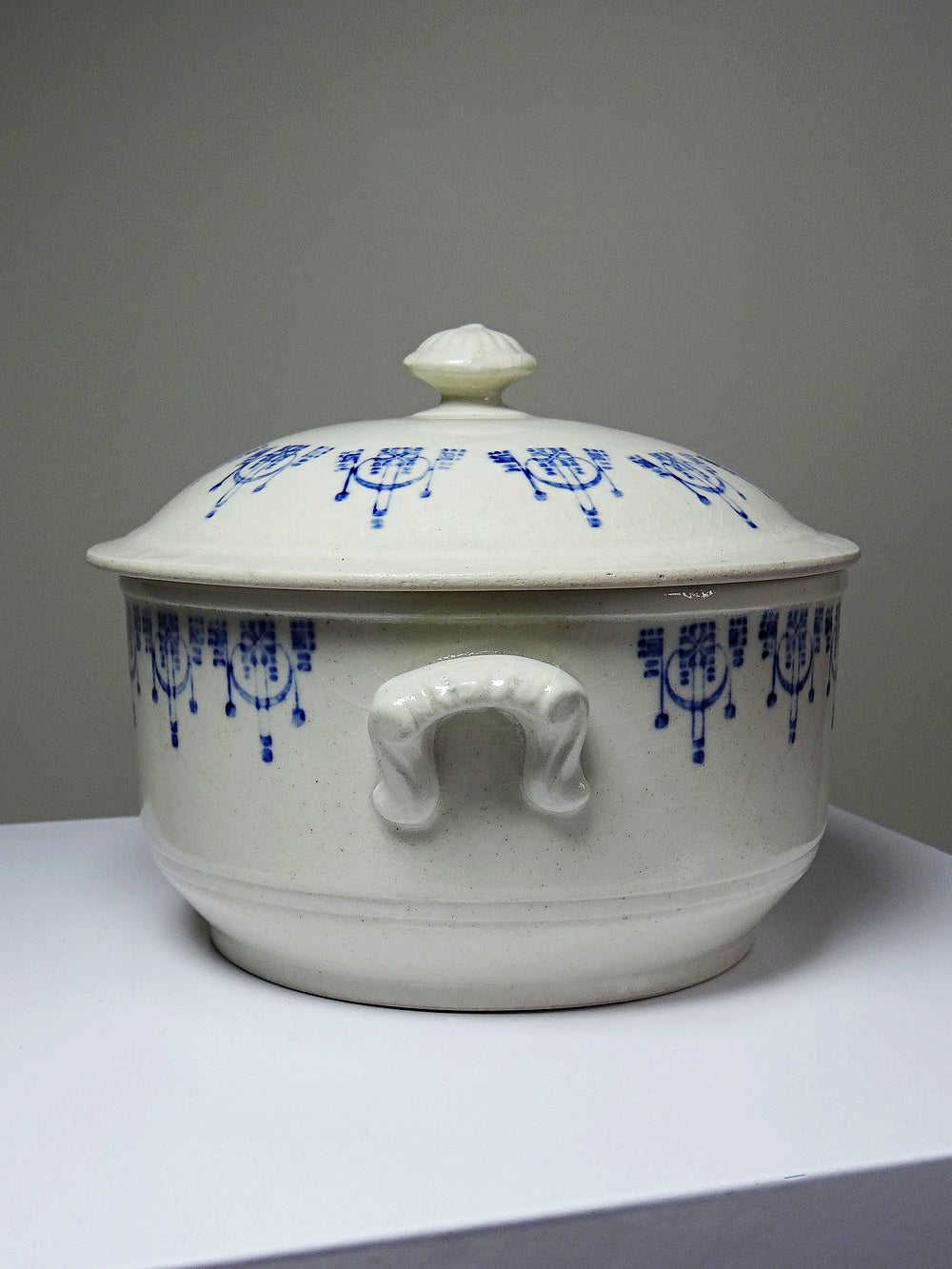 Vintage Bouillontopf St Uze blau