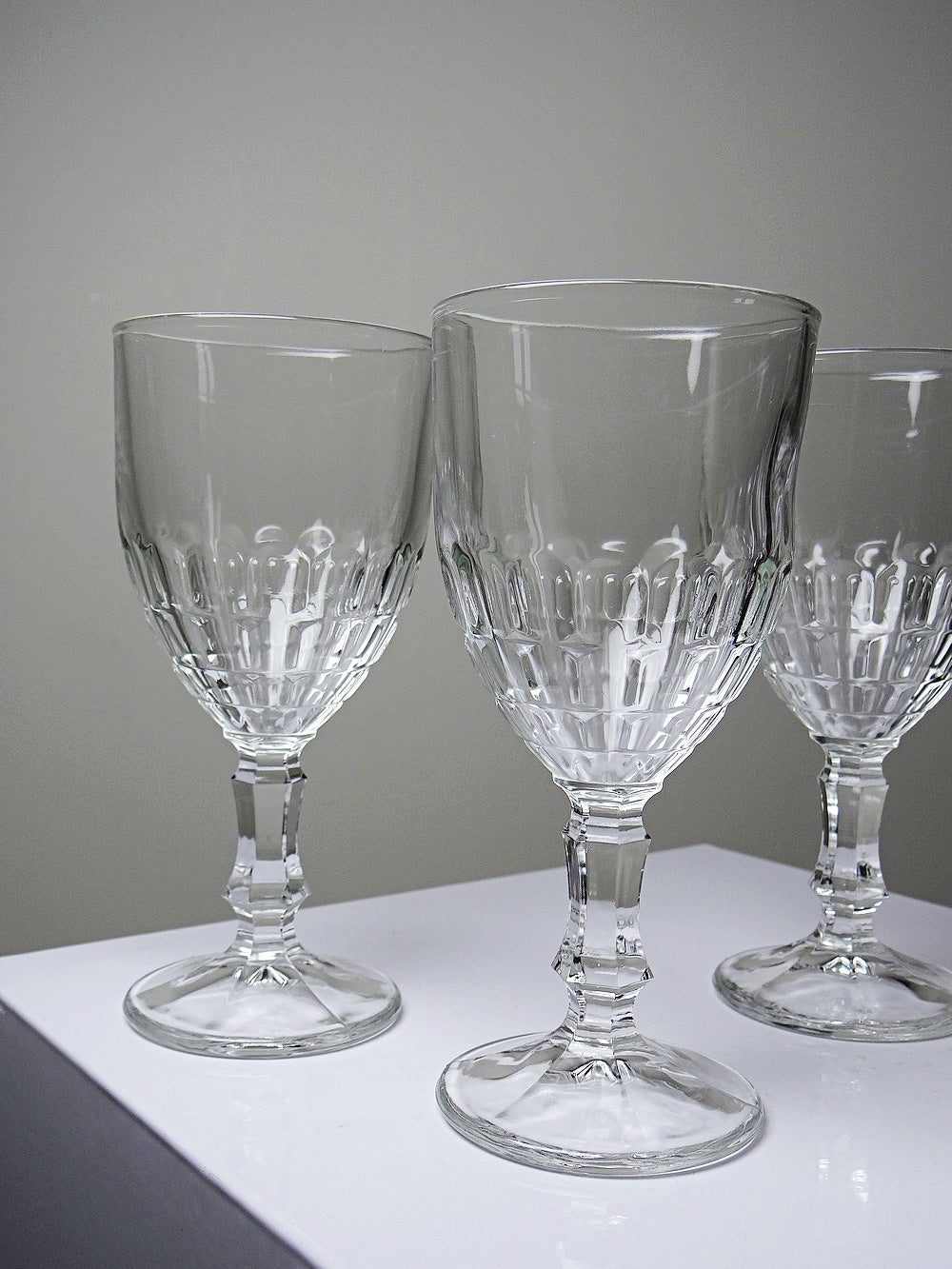Vintage Glas Mónica von Crisal Glass durchsichtig transparent