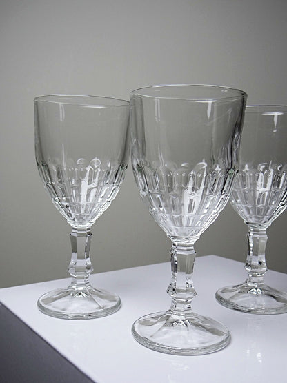 Vintage Glas Mónica von Crisal Glass durchsichtig transparent