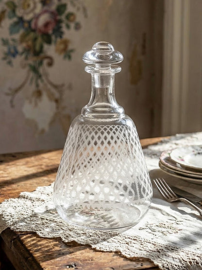 Vintage Kristallkaraffe Alhambra von Baccarat für Baccarat, transparent