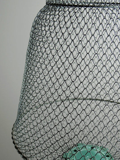 Vintage Fischreuse XL von Maillinox grün grau-blau