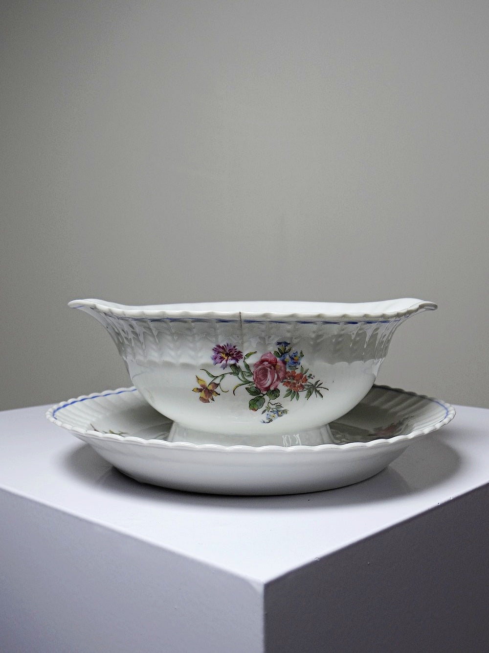 Vintage Tafelservice Bernardaud Limoges mit floralem Dekor, 28-teilig