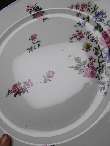 Set von 4 Vintage Teller von Bernardaud für B und C° florales Dekor