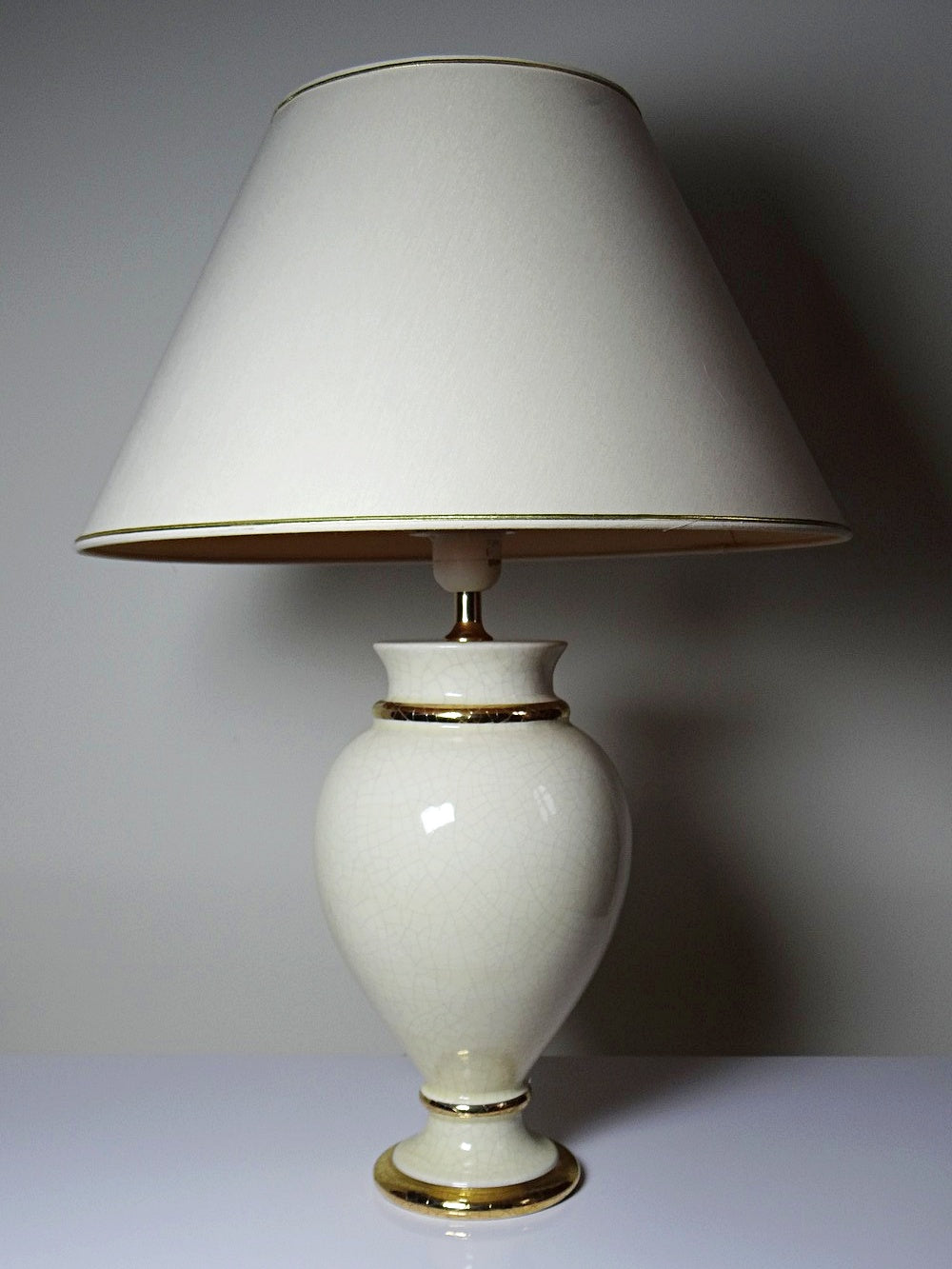 Vintage Lampe von Le Dauphin für Le Dauphin beige
