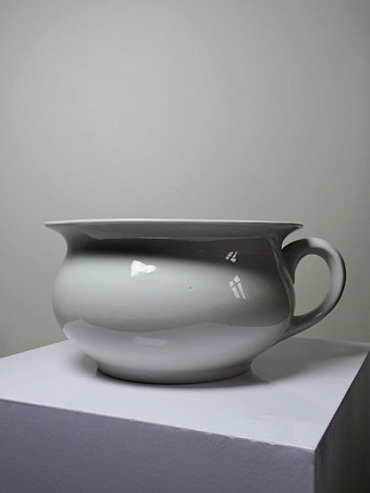 Vintage Nachttopf "Limoges France" aus weißem Limoges-Porzellan