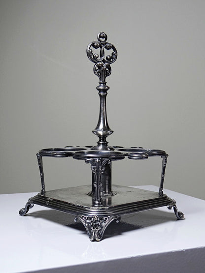 Vintage Metall Präsentoir von Thouret für Thouret Silber