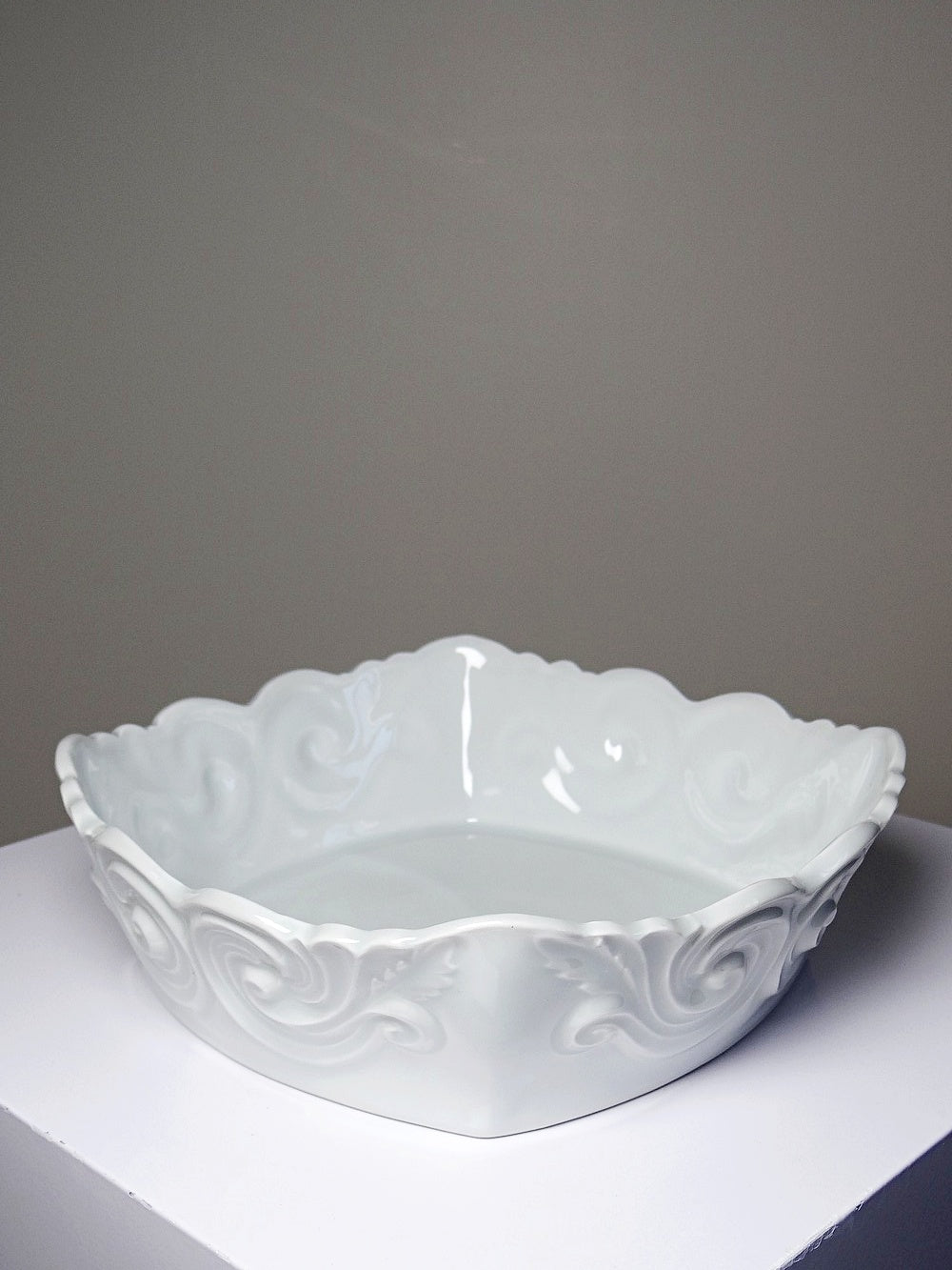 Vintage Schüssel von Limoges für Porzellan celadongrün
