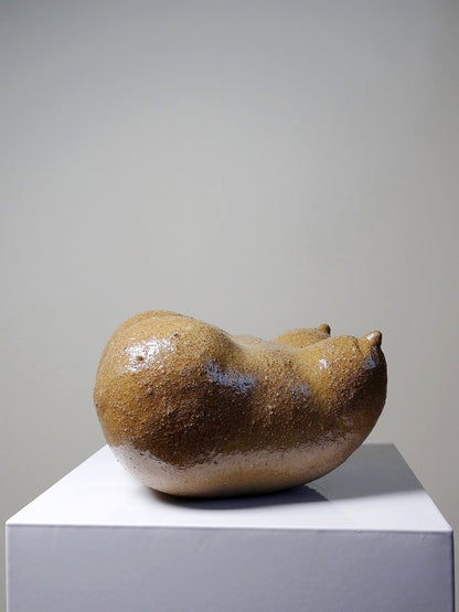 Vintage Venus Skulptur von JMB für Kunst Grès sandgestrahlt braun