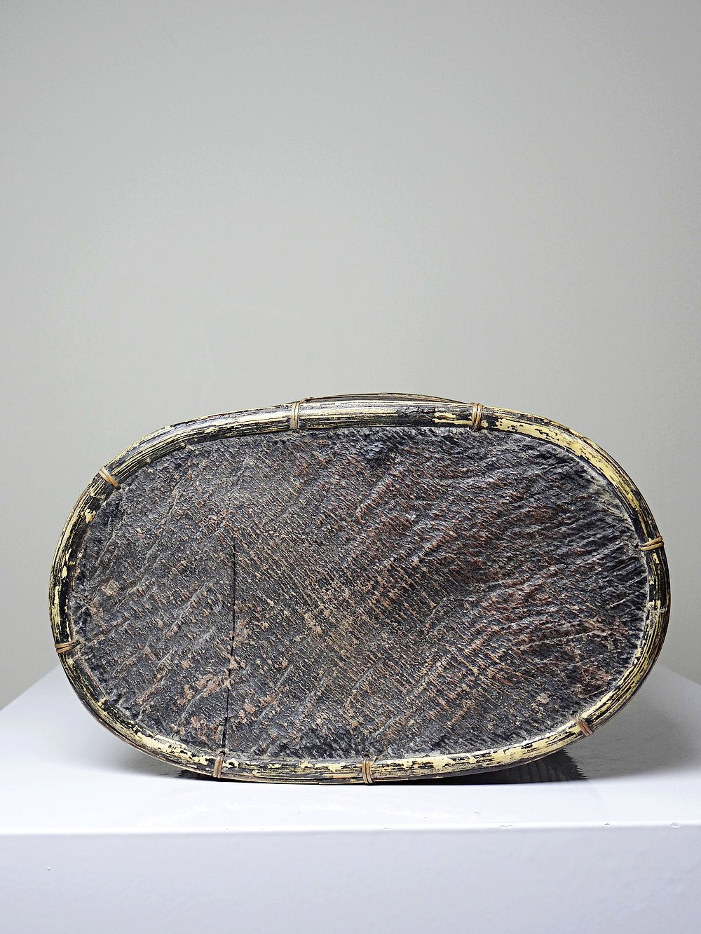 Vintage Dose Tampung Indonesien Lombok Anfang 20. Jh. Schwarz Servieraccessoire