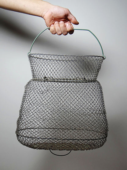 Vintage Fischreuse von Maillinox für Braun, Metall oxidiert