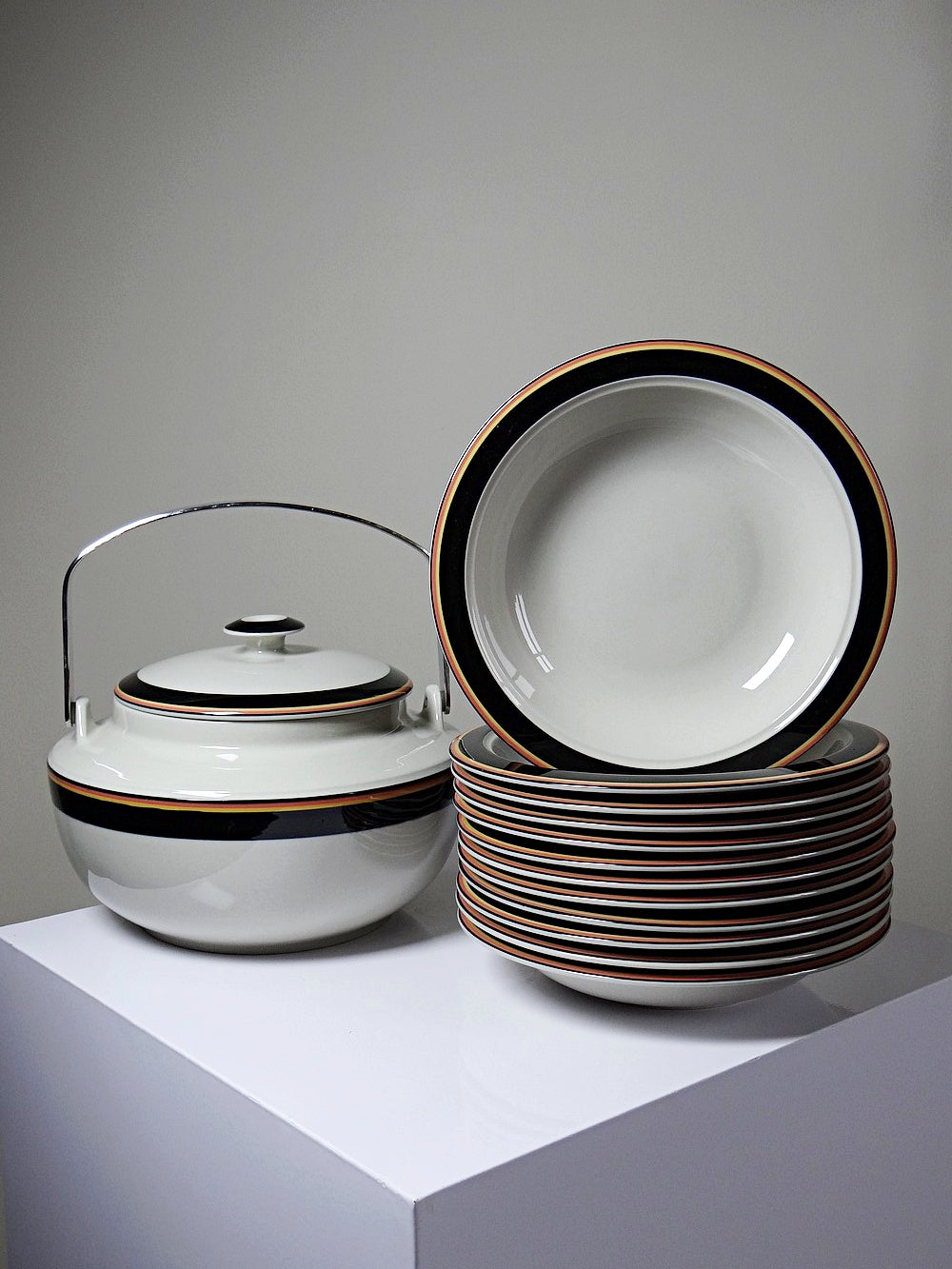 Vintage Suppen-Set "Reimari" von Inkeri Leivo für Arabia Finland