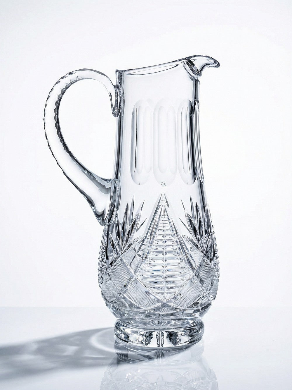 Vintage Wasserkaraffe aus Kristall, durchsichtig, im Stil von Baccarat