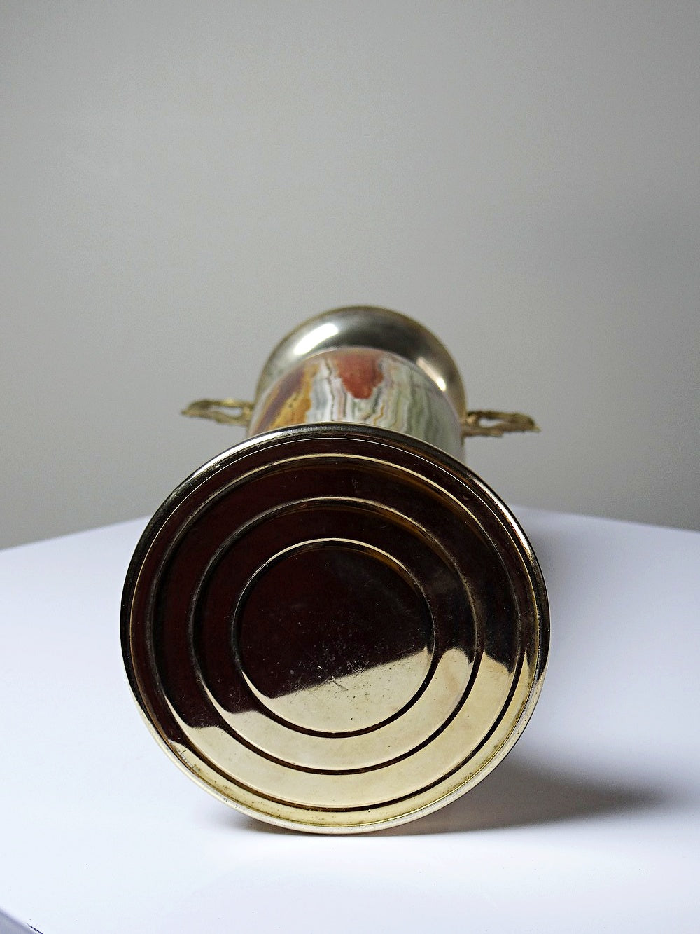 Vintage Cassolette aus Onyx und vergoldetem Metall, Italien