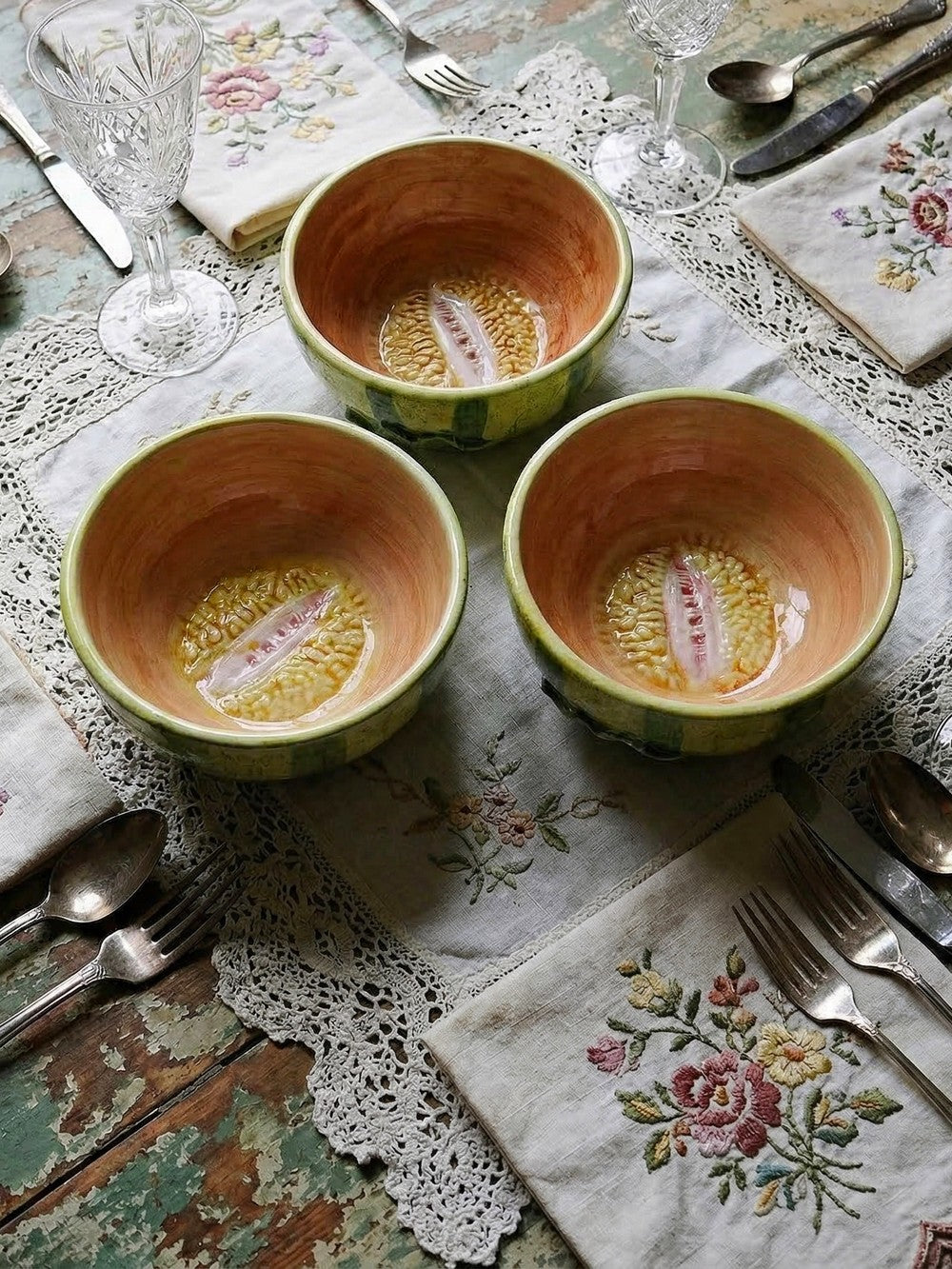 Vintage Schale Melone schwarz für EDW ©