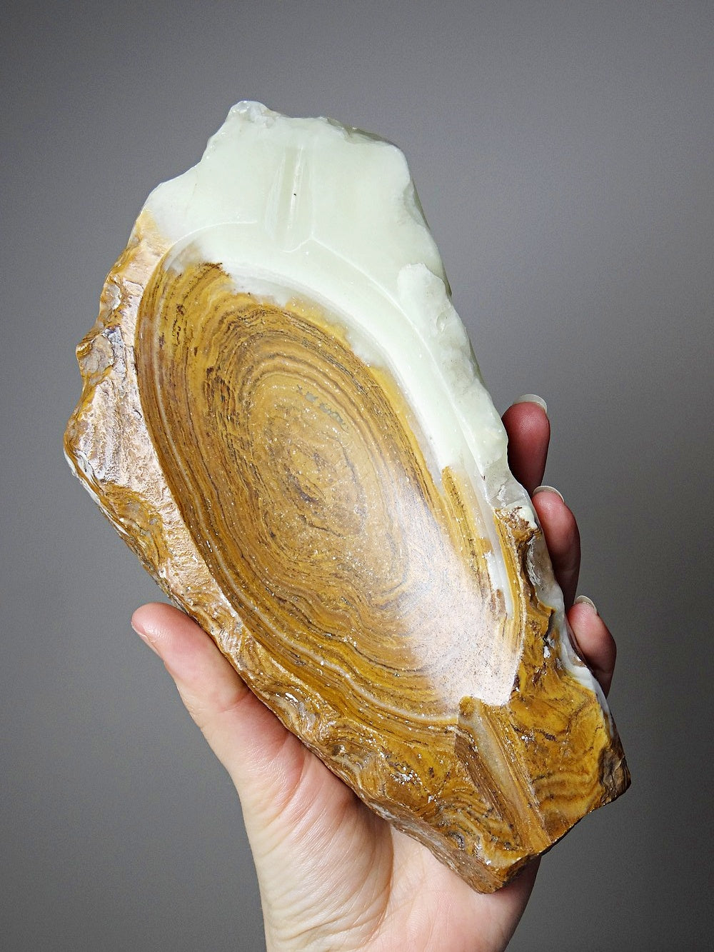 Vintage Aschenbecher aus grünem Onyx aus Italien, 1950er bis 1970er Jahre