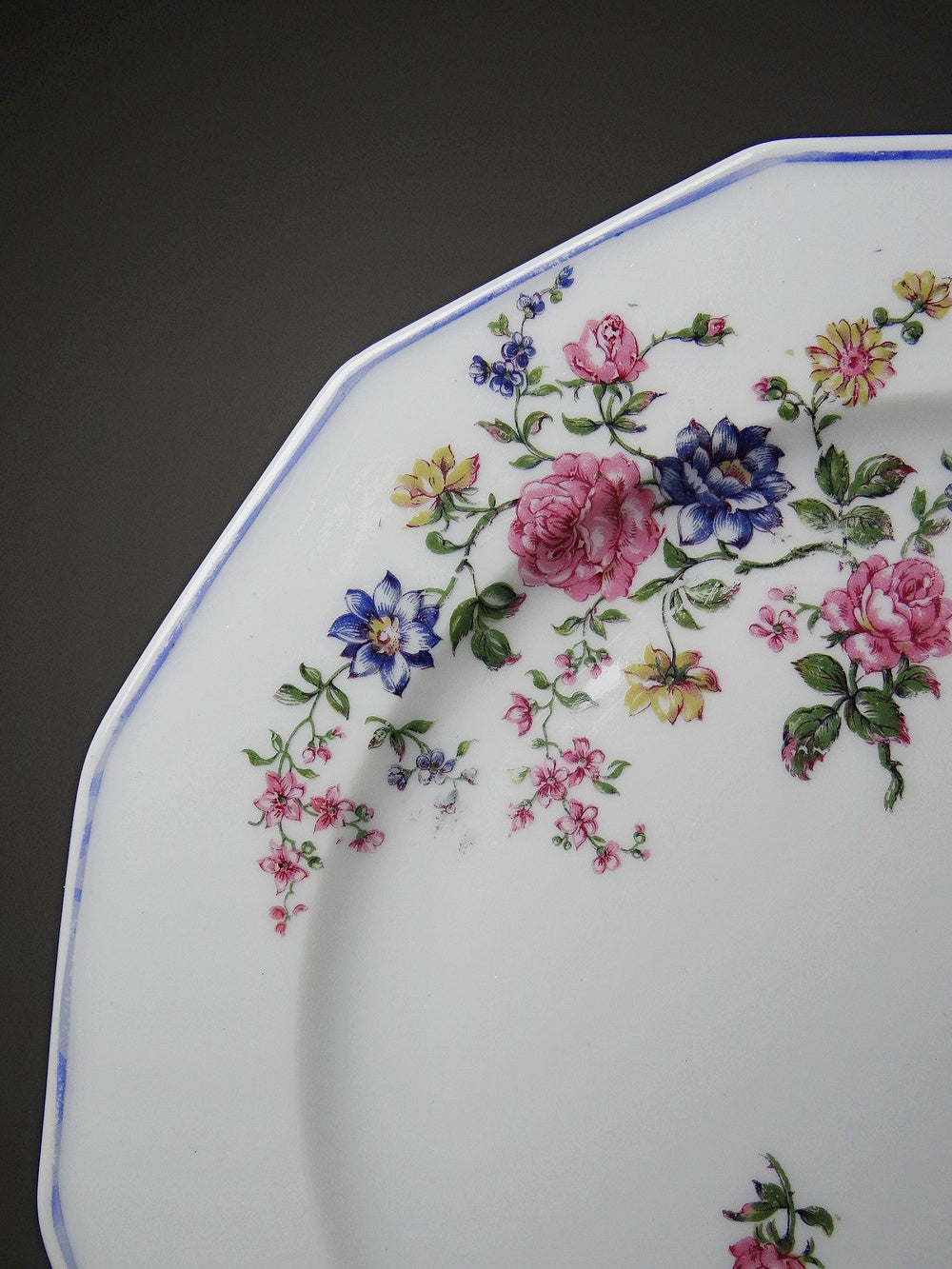 Vintage Teller Set von 4 von Bernardaud für Bernardaud Limoges floral
