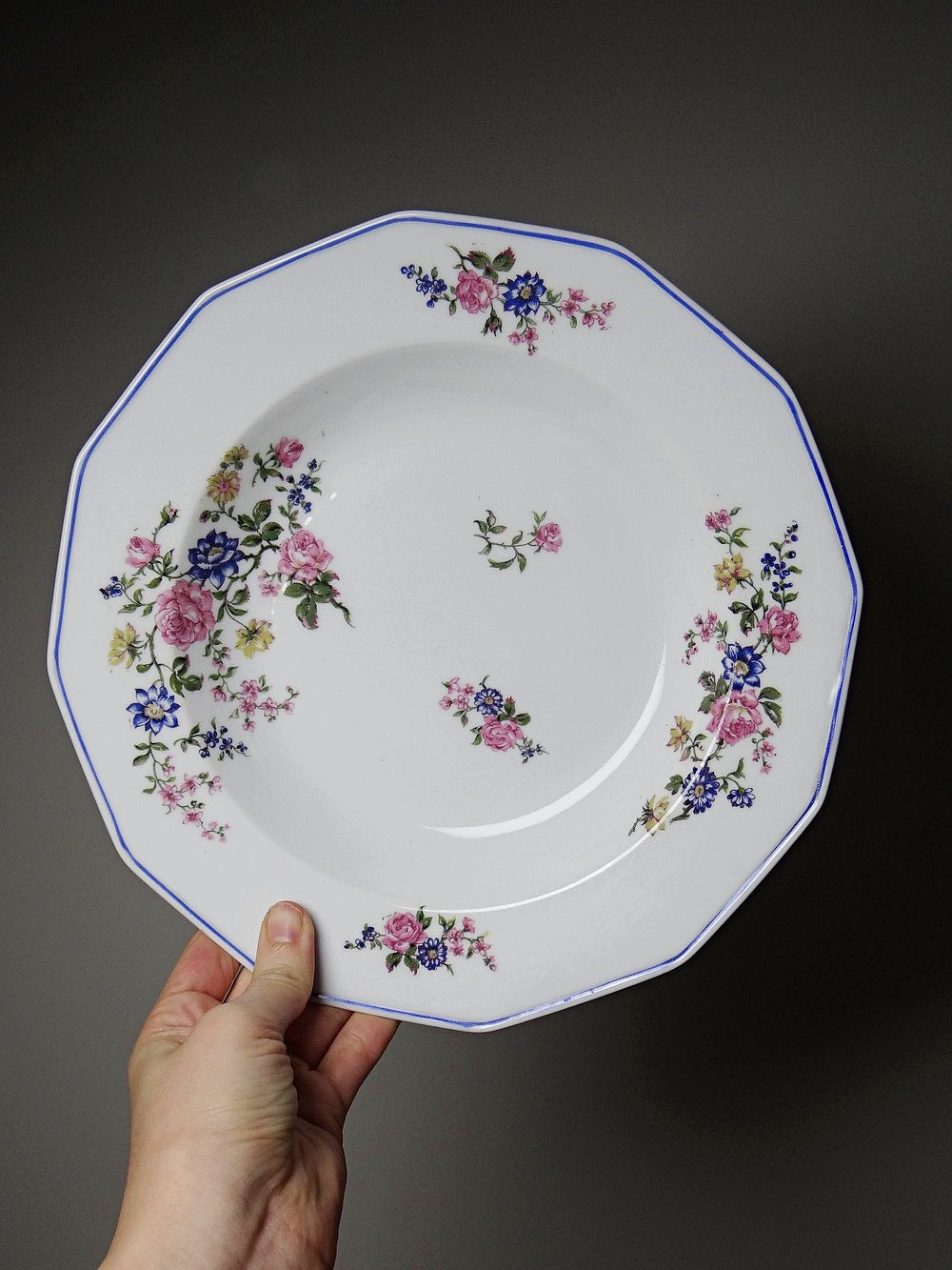 Vintage Tafelservice Bernardaud Limoges mit floralem Dekor, 28-teilig