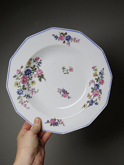 Vintage Tafelservice Bernardaud Limoges mit floralem Dekor, 28-teilig