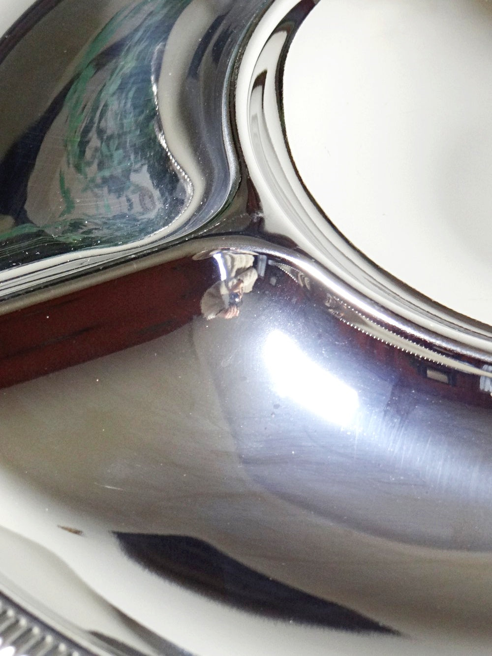 Vintage Servieraccessoire von Jean Couzon für Jean Couzon in Edelstahl, 5 Fächer