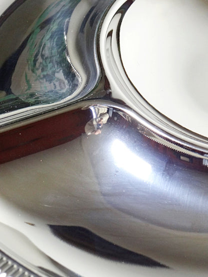 Vintage Servieraccessoire von Jean Couzon für Jean Couzon in Edelstahl, 5 Fächer