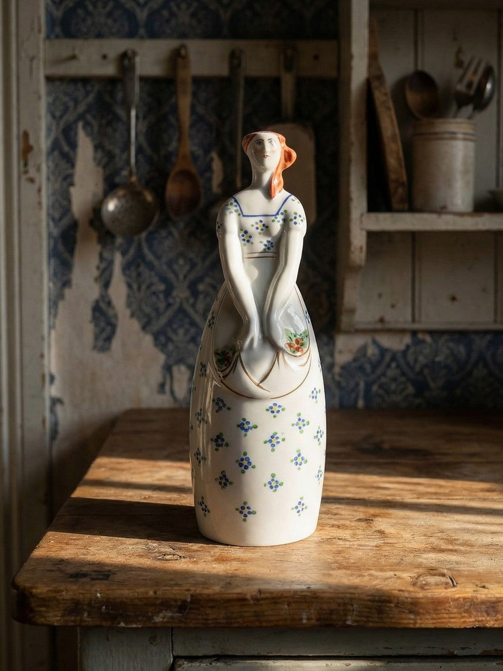 Vintage Vase Prunellia von Lucien Willmetz für Michelaud Limoges Robj Paris Stil