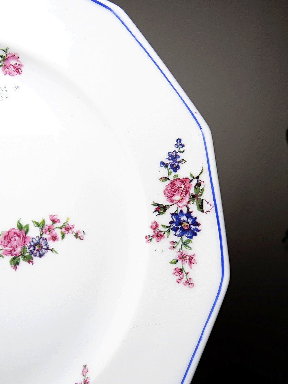 Vintage Teller Set von 4 von Bernardaud für Bernardaud Limoges floral