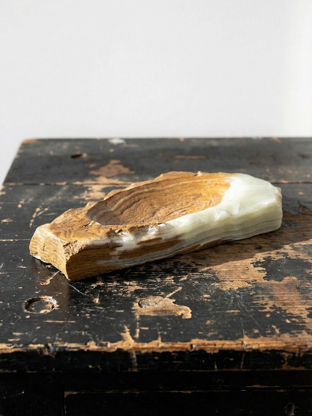 Vintage Aschenbecher aus grünem Onyx aus Italien, 1950er bis 1970er Jahre